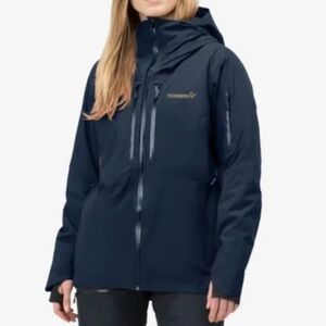 Norrøna Insulated Lofoten Women's Navy Hooded Ski Jacket